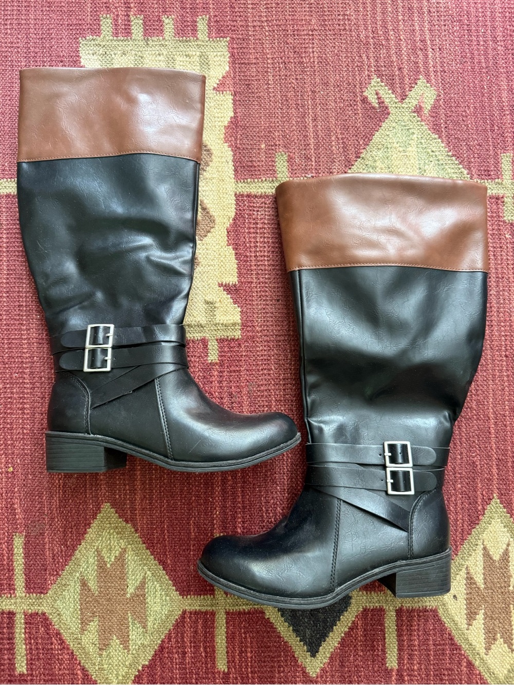 Arizona Brown & Black Two-Tone Women's Riding Boots